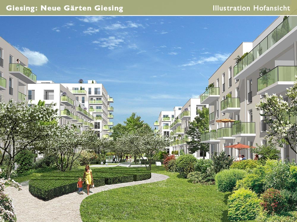 Neue Gärten Giesing MünchenGiesing Neubau Eigentumswohnung kaufen