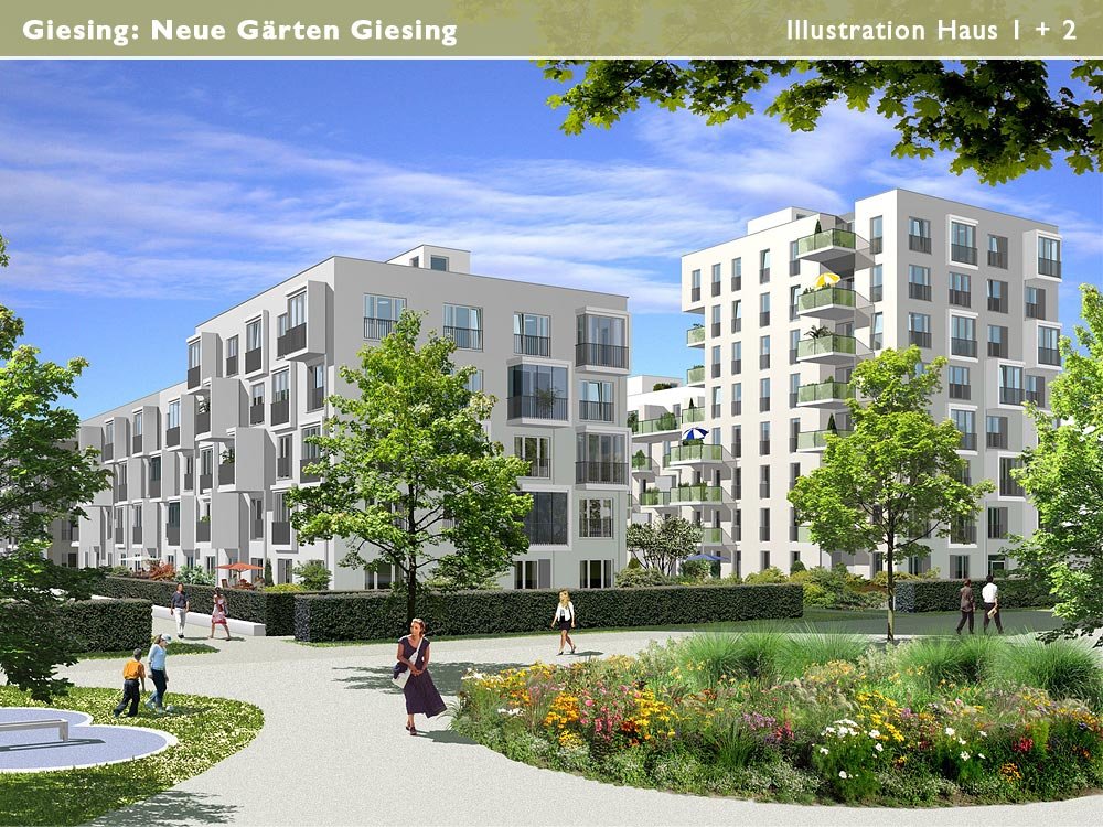 Neue Gärten Giesing MünchenGiesing Neubau Eigentumswohnung kaufen