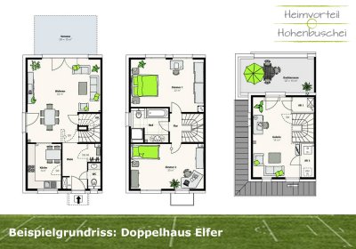 Grundrisse zum Neubau Hohenbuschei