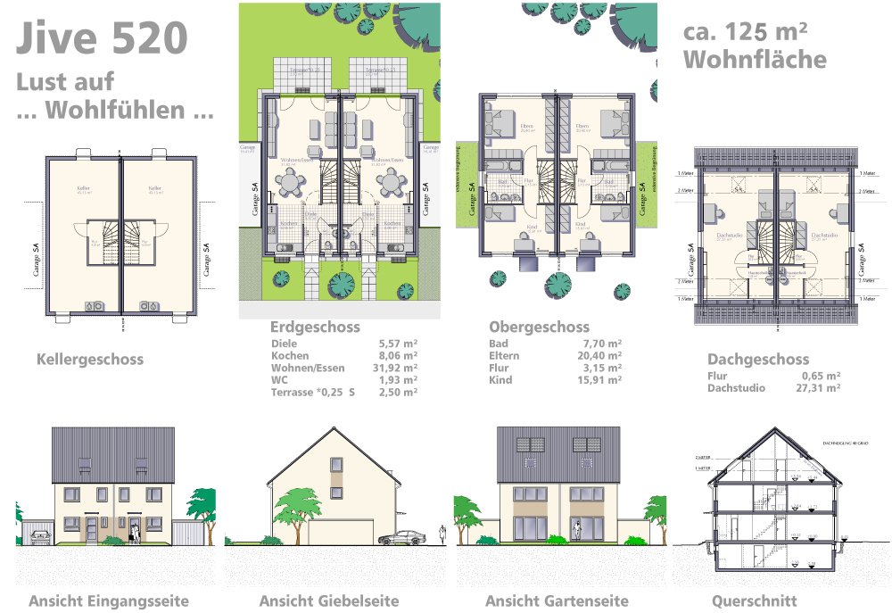 GWH am Großen Teich Bad Nauheim Neubau Doppelhaushälfte kaufen