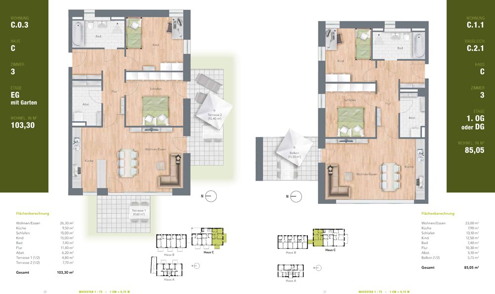 Garten Ensemble Regensburg Neubau Eigentumswohnung kaufen