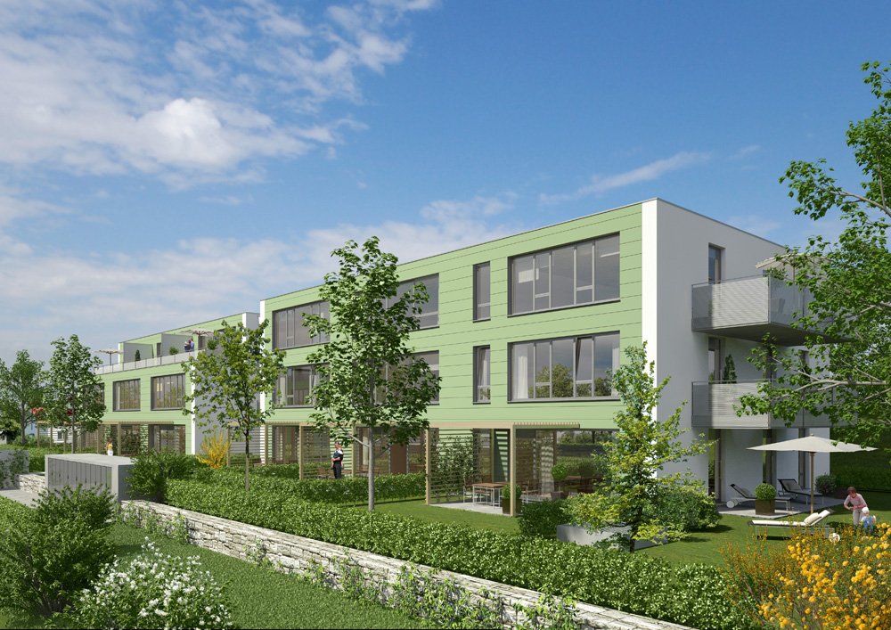 Garten Ensemble Regensburg Neubau Eigentumswohnung kaufen
