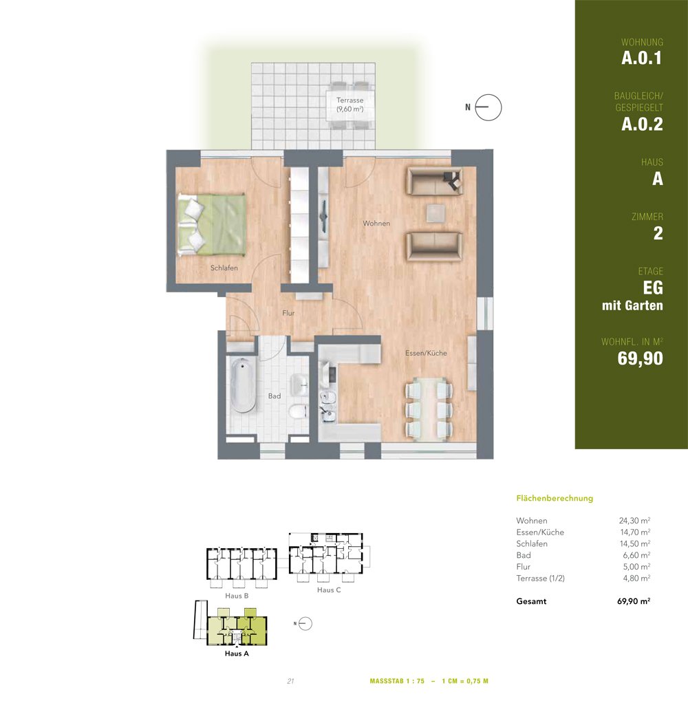 Garten Ensemble Regensburg Neubau Eigentumswohnung kaufen