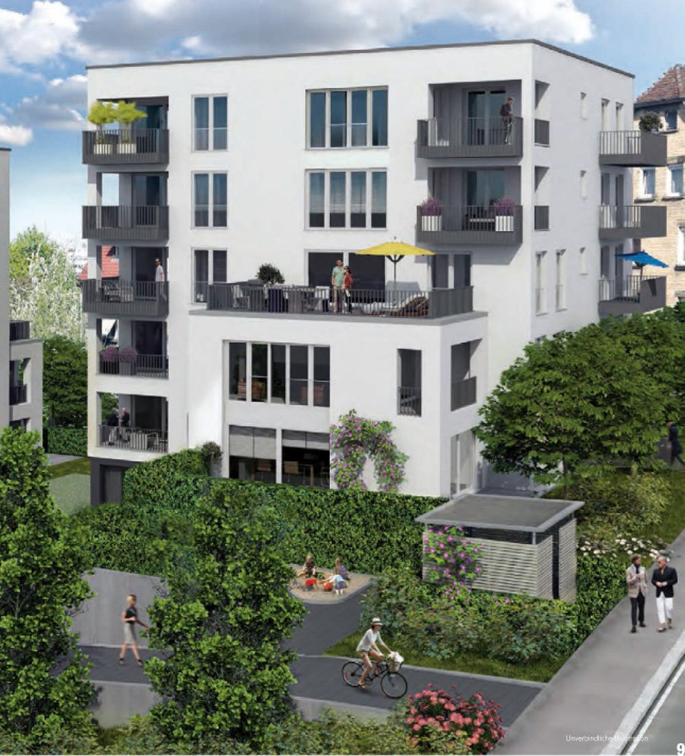 Stadtleben am Roser StuttgartFeuerbach Neubau Eigentumswohnung kaufen