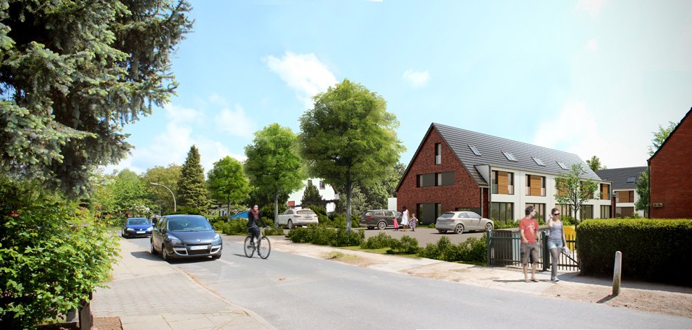 Bilder zum Neubau Reihenhäuser Braamheide