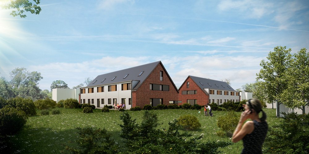 Reihenhäuser Bramfelder Gärten HamburgBramfeld Neubau Reihenhaus