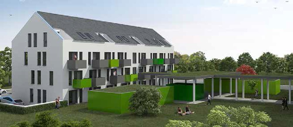 Bilder zum Neubau Studentenapartments Aschaffenburg