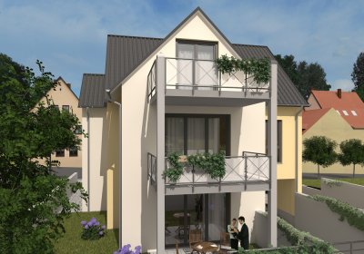 Bilder zum Neubau Hugenottenstrasse Friedrichsdorf