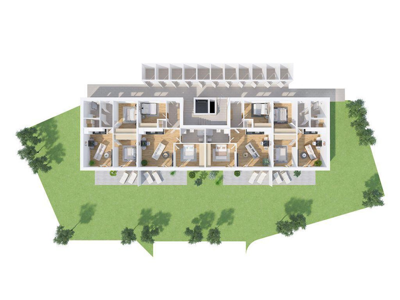 Haus 1 Erdgeschoss 3D Visualisierung