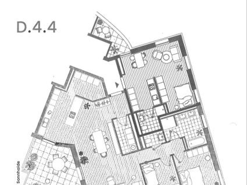 DG-Apartment mit Terrasse