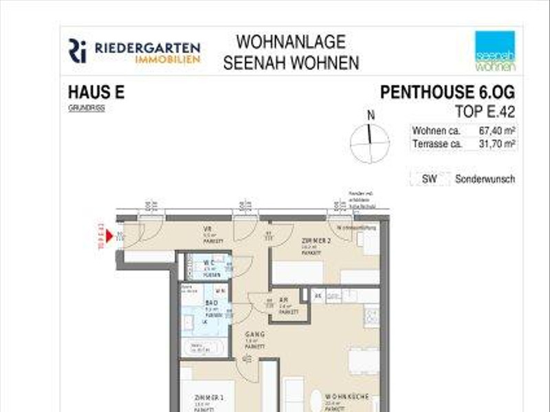 PENTHOUSE! 3 Zimmer fast am Wörthersee.