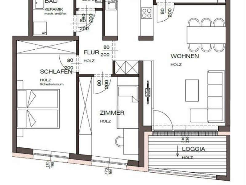 Am Graben Vöcklabruck: perfekte 72 m² Stadtwohnung - Haus B Top 26