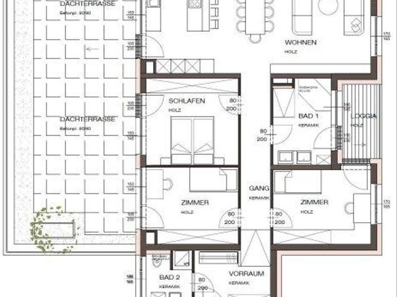 Am Graben Vöcklabruck: Penthouse mit zwei großzügigen Dachterrassen und Dachgarten - Haus A Top 3