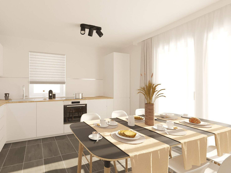 Visualisierung der Küche im Einfamilienhaus